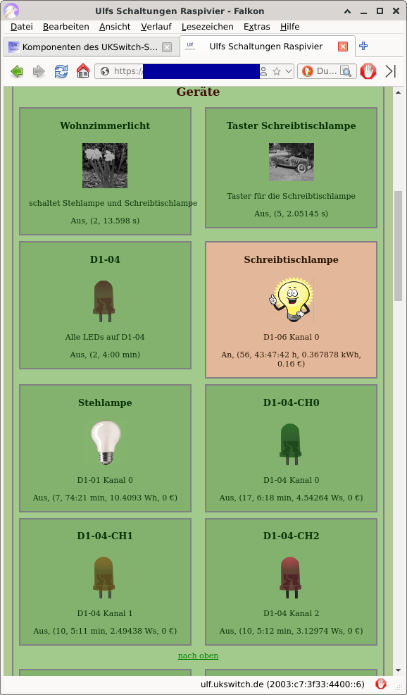 smclientWeb auf einem Smartphone dargestellt